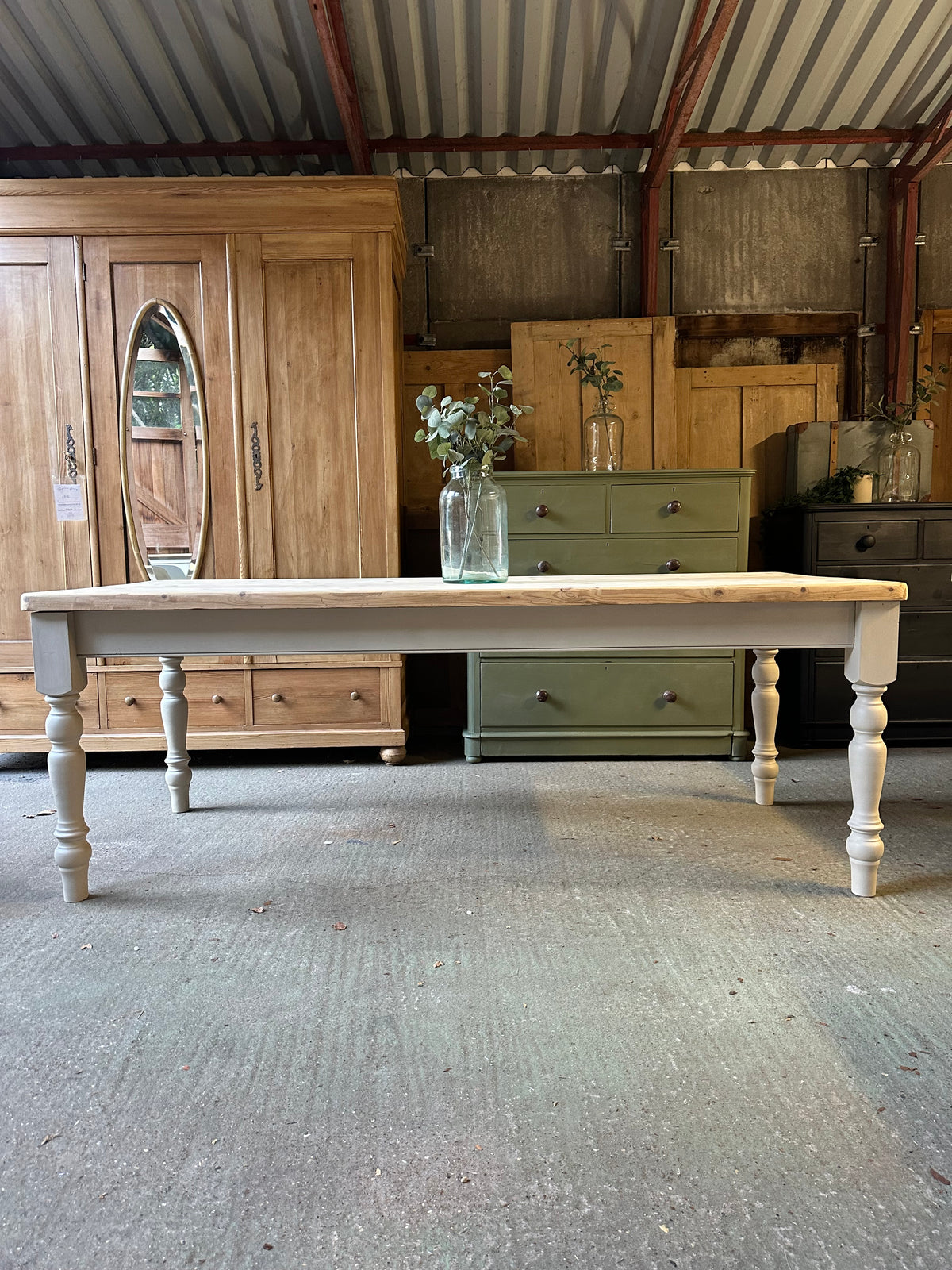Farmhouse table large 8 seater