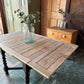Oak Barley Twist Draw Leaf Table