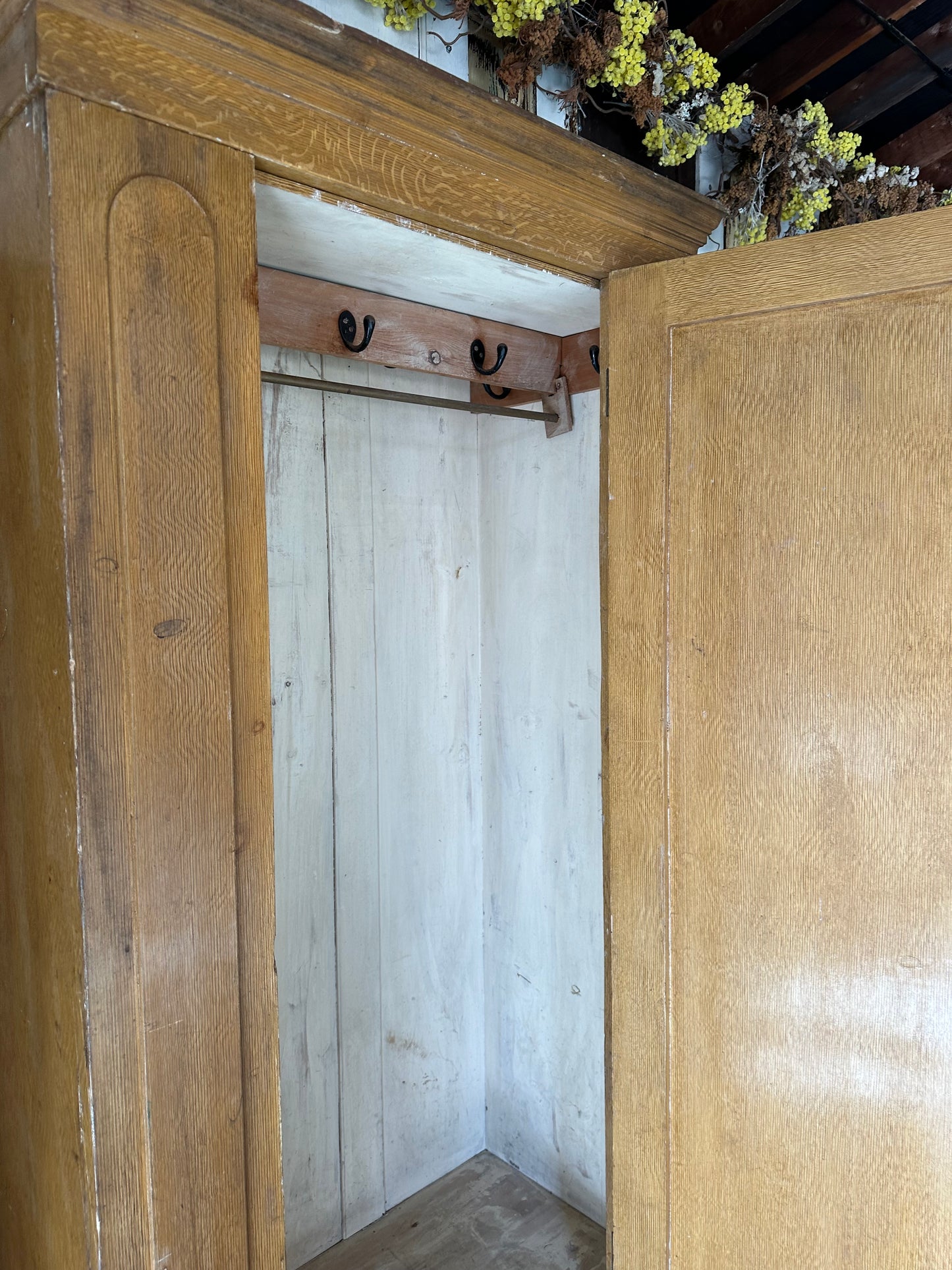 Rustic vintage wardrobe