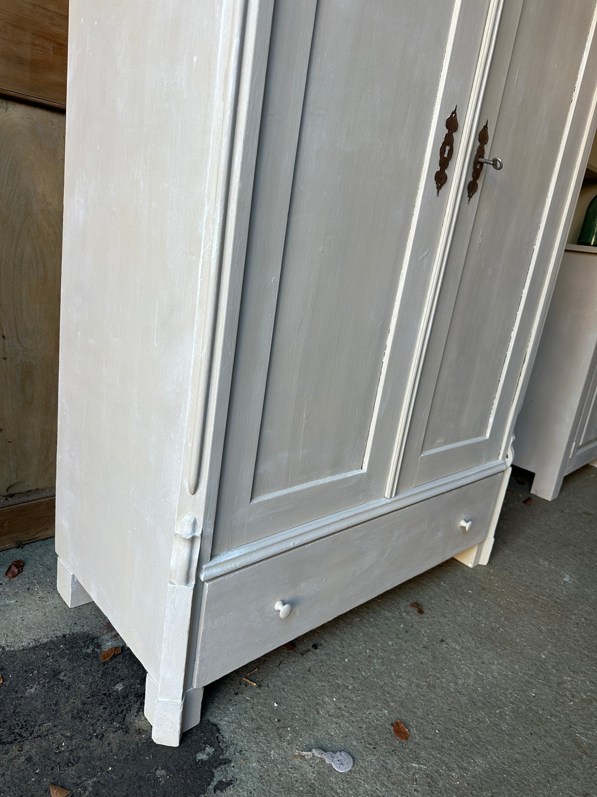 Rustic vintage wardrobe