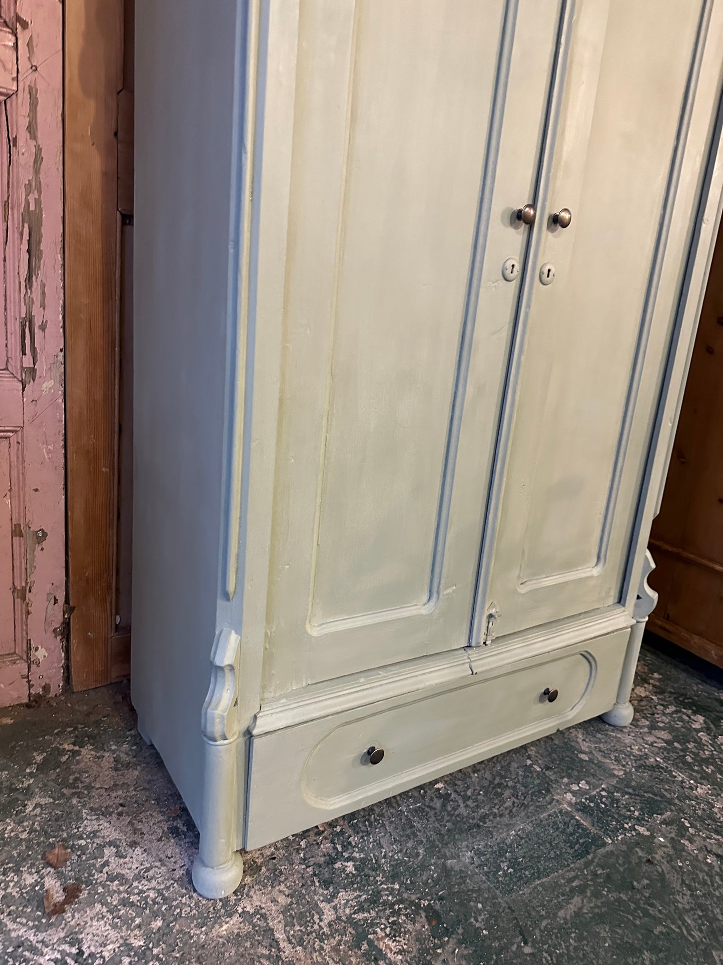 Rustic vintage wardrobe