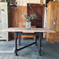 Oak Barley Twist Draw Leaf Table