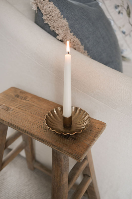 Scalloped Candle Holder