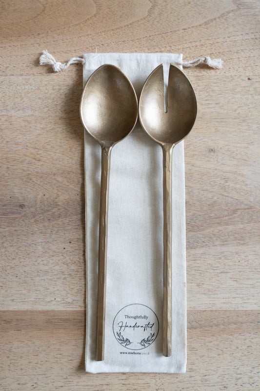 Forged Pair of Salad Servers