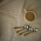 Antique Style Brass Teaspoons - Set of 4