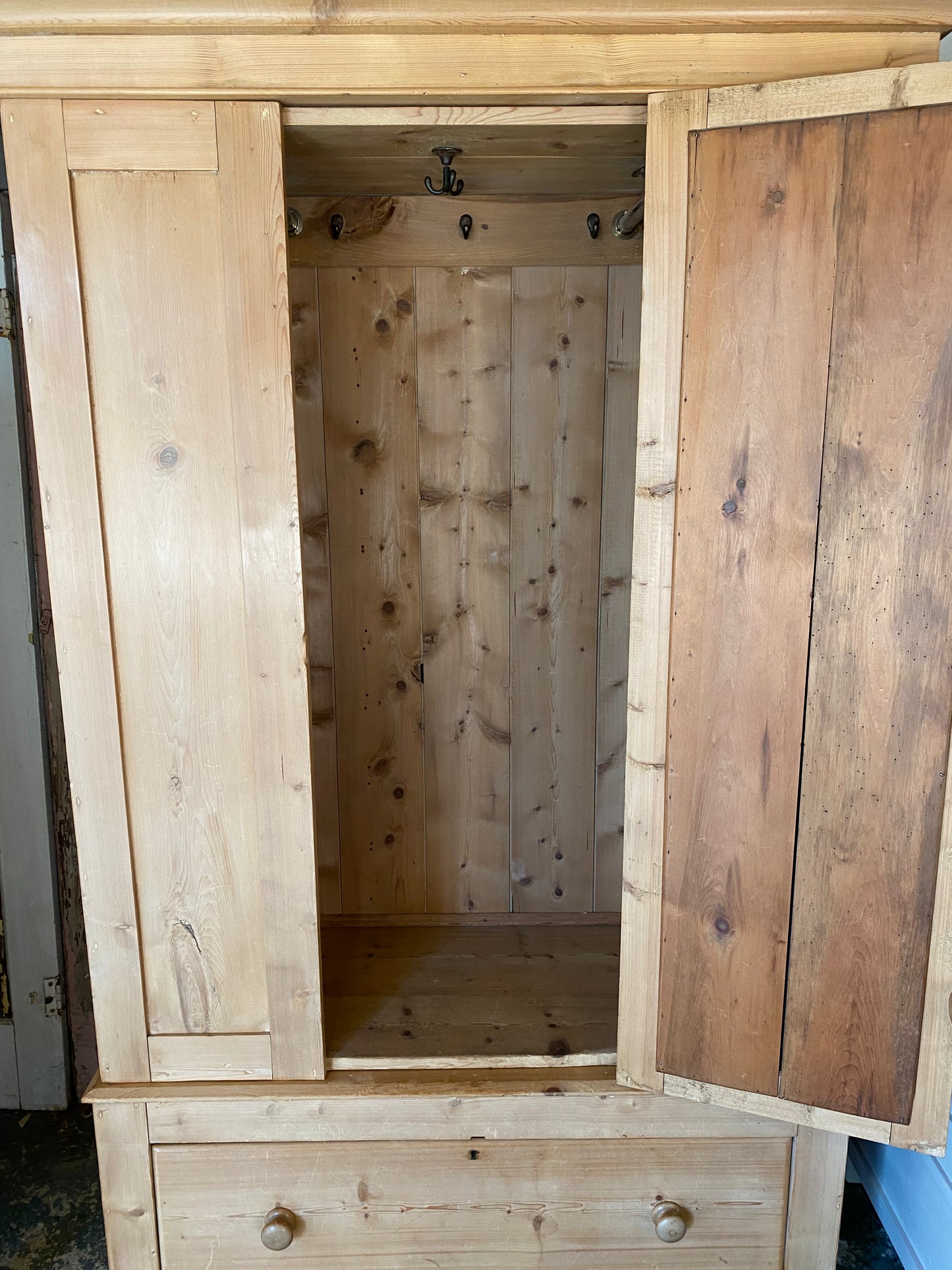 Rustic vintage wardrobe