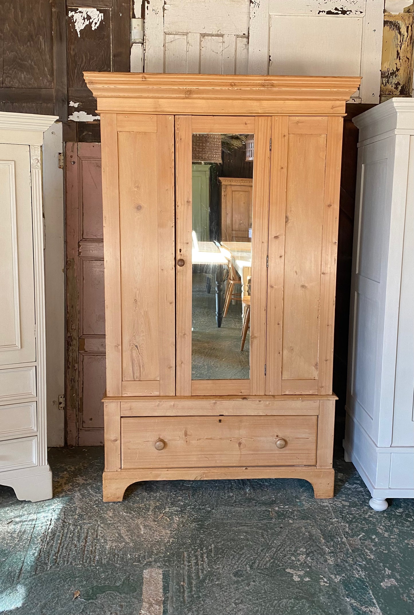 Rustic vintage wardrobe