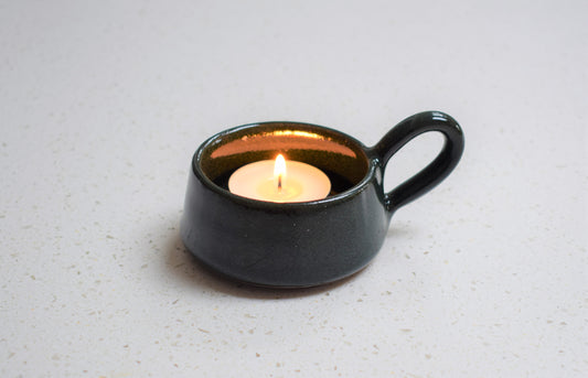Stoneware Tea Light Cup - Forest