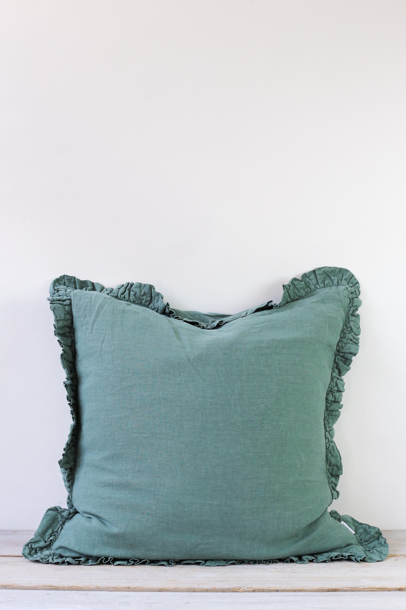 Oli Ruffle Cushion Sea Green