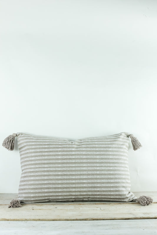 Neimi Taupe Printed Cushion