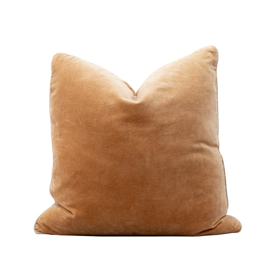 Unari Camel Velvet Cushion