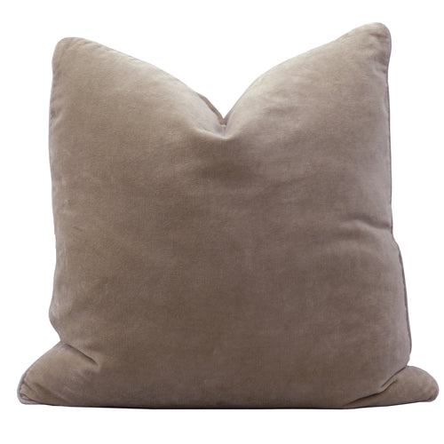 Unari Taupe Velvet Cushion