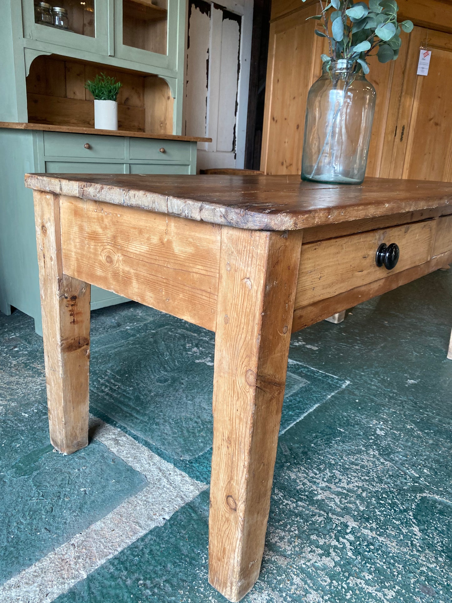Rustic vintage bench / console table